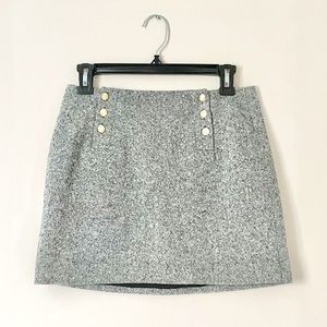 Madewell Gray Pencil Mini Skirt